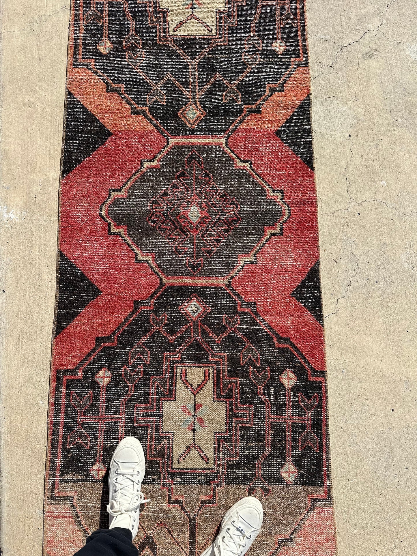 Red Orange Ombré Runner