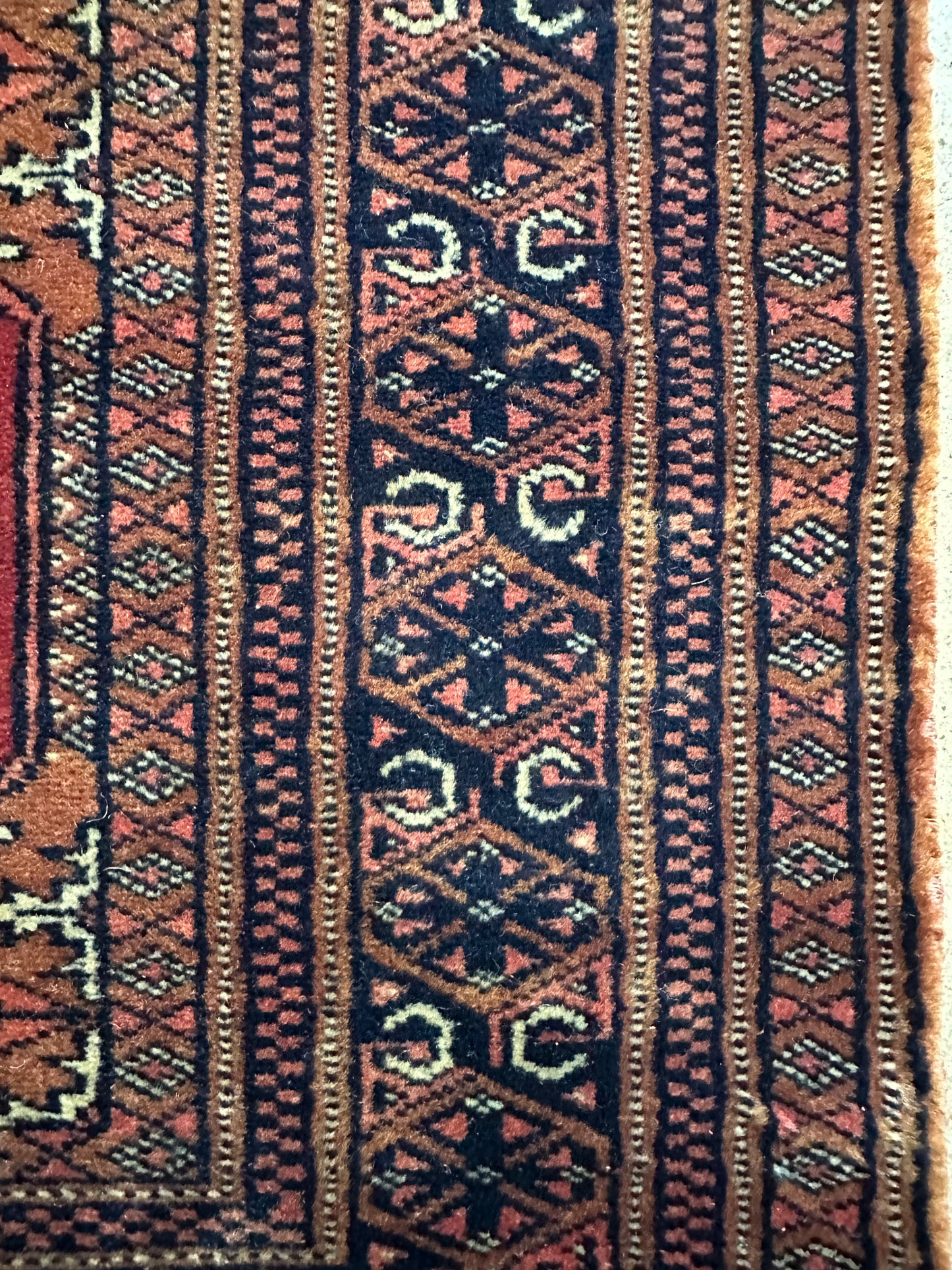 Classic Red with Ochre Oversize Mini