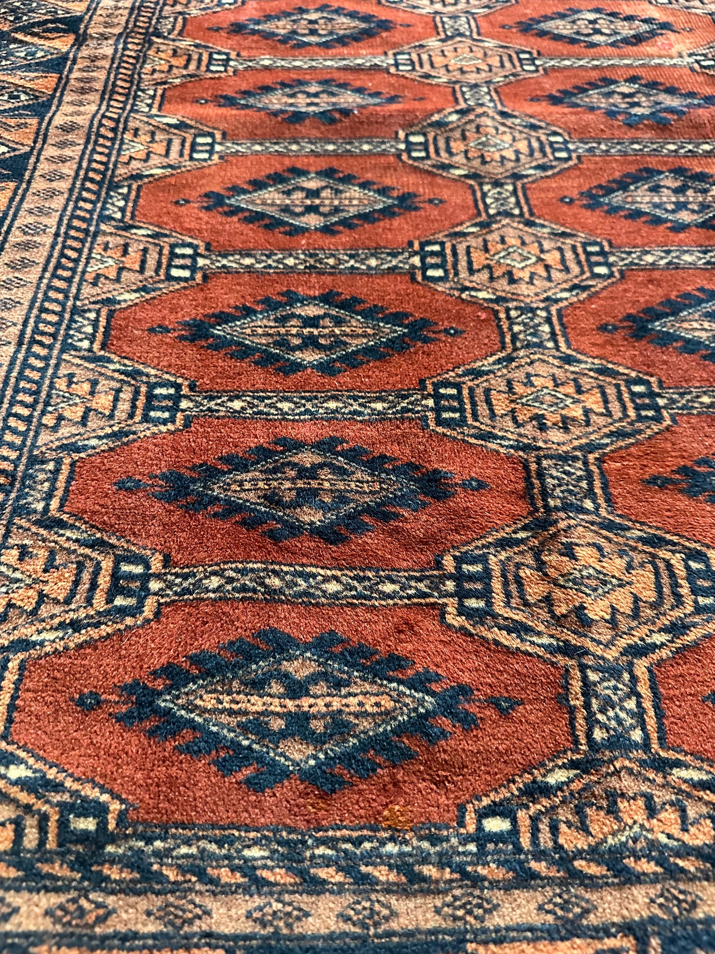 Red Orange Elephant Footprint Midi